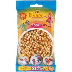 Hama - Bügelperlen im Beutel, ca 1000 Stck, Gold