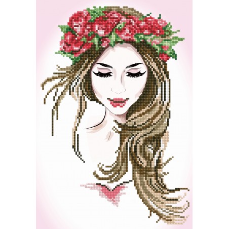 Diamond Dotz - Original Diamond Painting - Garland Beauty 28 x 41 cm