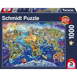 Schmidt Spiele - Puzzle - Entdecke unsere Welt, 1000 Teile