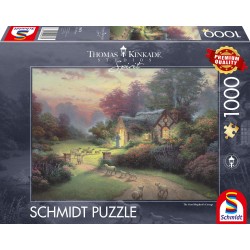 Schmidt Spiele - Thomas Kinkade - Cottage des guten Hirten, 1000 Teile