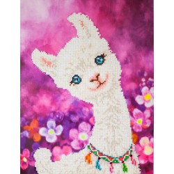 Diamond Dotz - Original Diamond Painting - Lulu Llama 32 x 42 cm