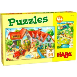 HABA® - Puzzles Bauernhof, 24 Teile