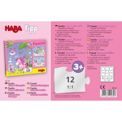 HABA® - Puzzles Einhorn Glitzerglück - Rosalie & Friends, 12 Teile