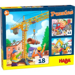HABA® - Puzzles Baustellenfahrzeuge