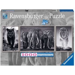 Ravensburger - Panter, Elefanten, Löwe, 1000 Teile