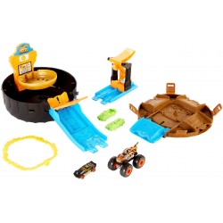 Mattel - Hot Wheels® - Monster Truck Stunt-Reifen-Spielset inkl. 2 Spielzeugautos