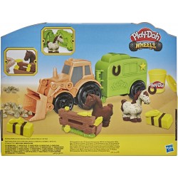 Hasbro - Play-Doh - Wheels Traktor und Pferdeanhänger