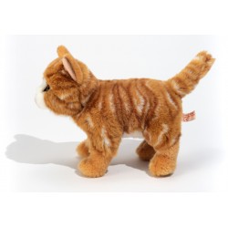 Teddy-Hermann - Katze stehend rot getigert, 20 cm