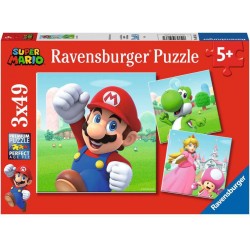 Ravensburger - Super Mario, 3 x 49 Teile