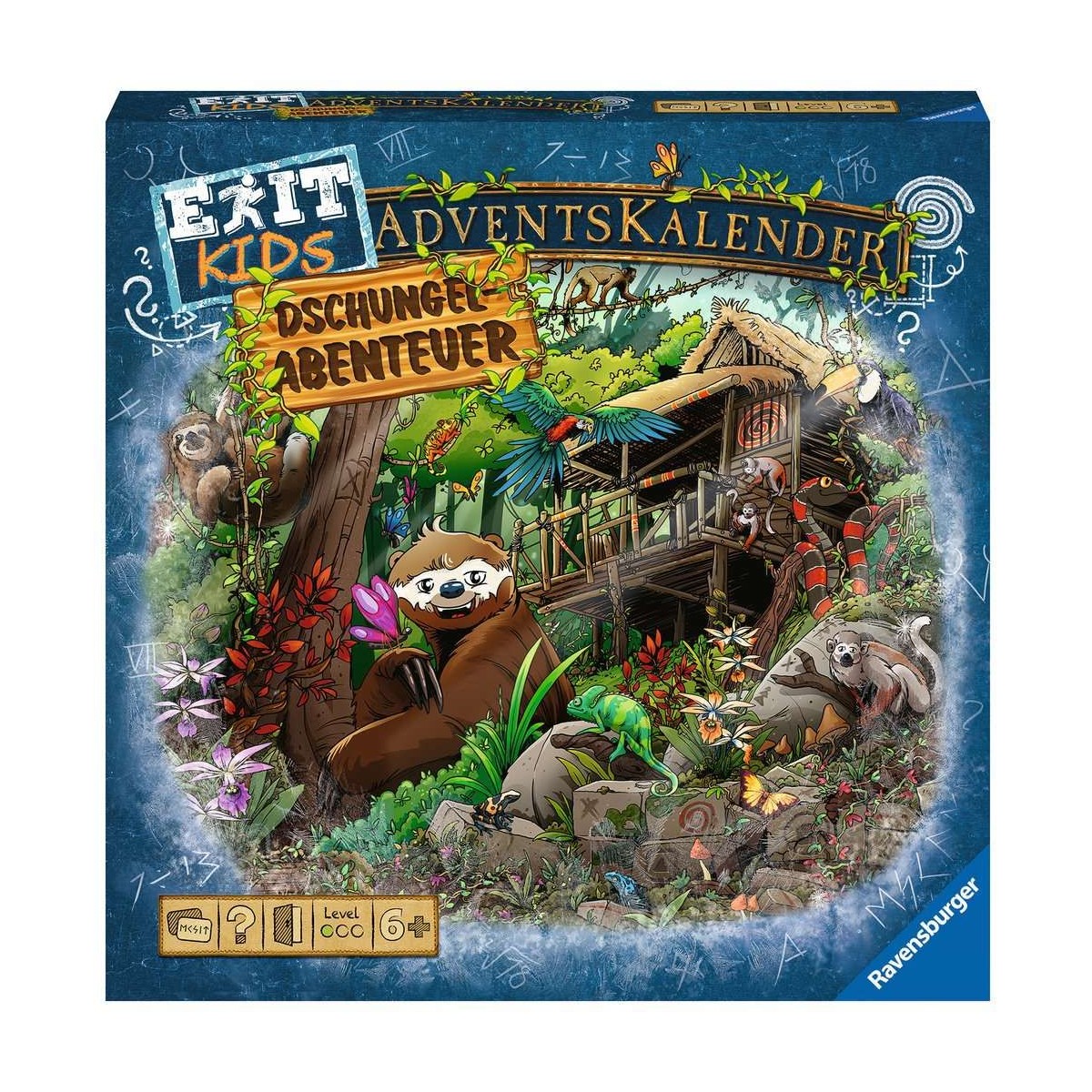 Ravensburger - EXIT Adventskalender kids - Dschungel-Abenteuer