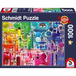 Schmidt Spiele - Regenbogenfarben, 1000 Teile