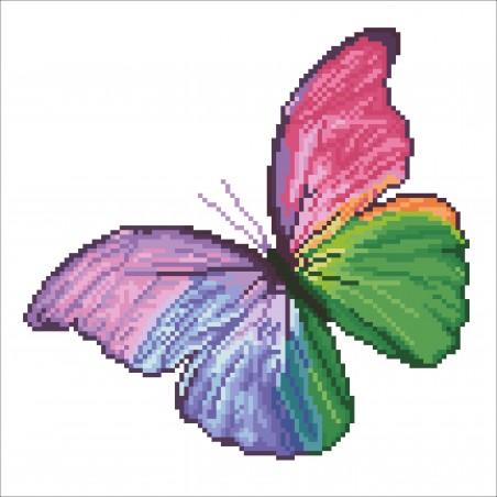 Diamond Dotz - Original Diamond Painting - Flutter by Pink 30,5 x 30,5 cm