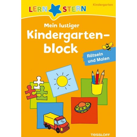 Tessloff - Lernstern - Mein lustiger Kindergartenblock - Rätseln und Malen