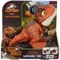 Mattel - Jurassic World - Beißangriff Carnotaurus Toro Dinosaurier Figur