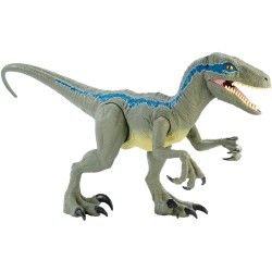 Mattel - Jurassic World Riesendino Velociraptor Blue