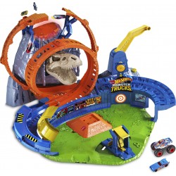 Mattel - Hot Wheels® - Monster Trucks Vulkan Arena Spielset, inkl. 1 Spielzeugaut