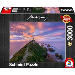 Schmidt Spiele - Puzzle - Nugget Point Lighthouse, The Catlins, South Island - New Zealand, 1000 Tei