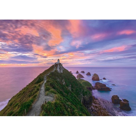 Schmidt Spiele - Puzzle - Nugget Point Lighthouse, The Catlins, South Island - New Zealand, 1000 Tei