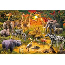 Schmidt Spiele - Puzzle - Tiere in Afrika, 150 Teile
