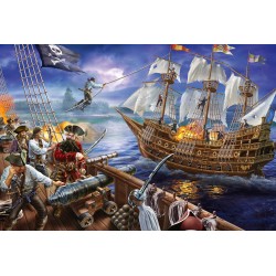 Schmidt Spiele - Puzzle - Abenteuer mit den Piraten, 150 Teile