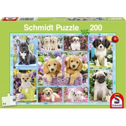 Schmidt Spiele - Puzzle - Welpen, 200 Teile