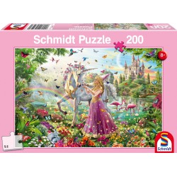 Schmidt Spiele - Puzzle - Schöne Fee im Zauberwald, 200 Teile