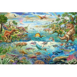 Schmidt Spiele - Puzzle - Entdecke die Dinosaurier, 200 Teile