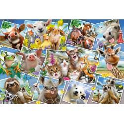 Schmidt Spiele - Puzzle - Tierische Selfies, 200 Teile