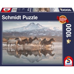 Schmidt Spiele - Puzzle - Pferde in Kappadokien, 1000 Teile