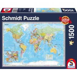 Schmidt Spiele - Puzzle - Die Welt, 1500 Teile
