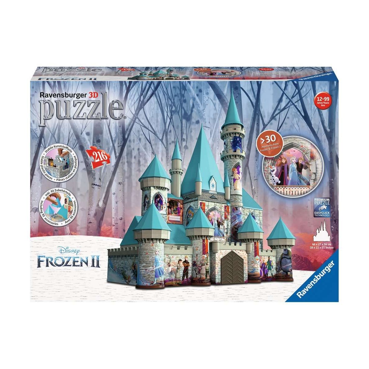 Ravensburger Spiel - Frozen - 3D Puzzle Disney™ Frozen 2 Schloss