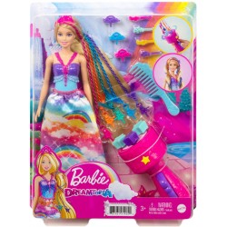 Mattel - Barbie - Dreamtopia Prinzessin Puppe inkl. Haare zum Flechten , Anziehp