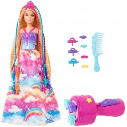 Mattel - Barbie - Dreamtopia Prinzessin Puppe inkl. Haare zum Flechten , Anziehp