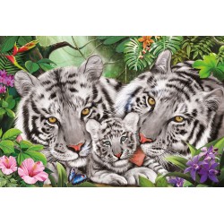Schmidt Spiele - Puzzle - Tigerfamilie, 150 Teile