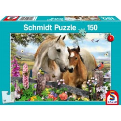Schmidt Spiele - Puzzle - Stute und Fohlen, 150 Teile
