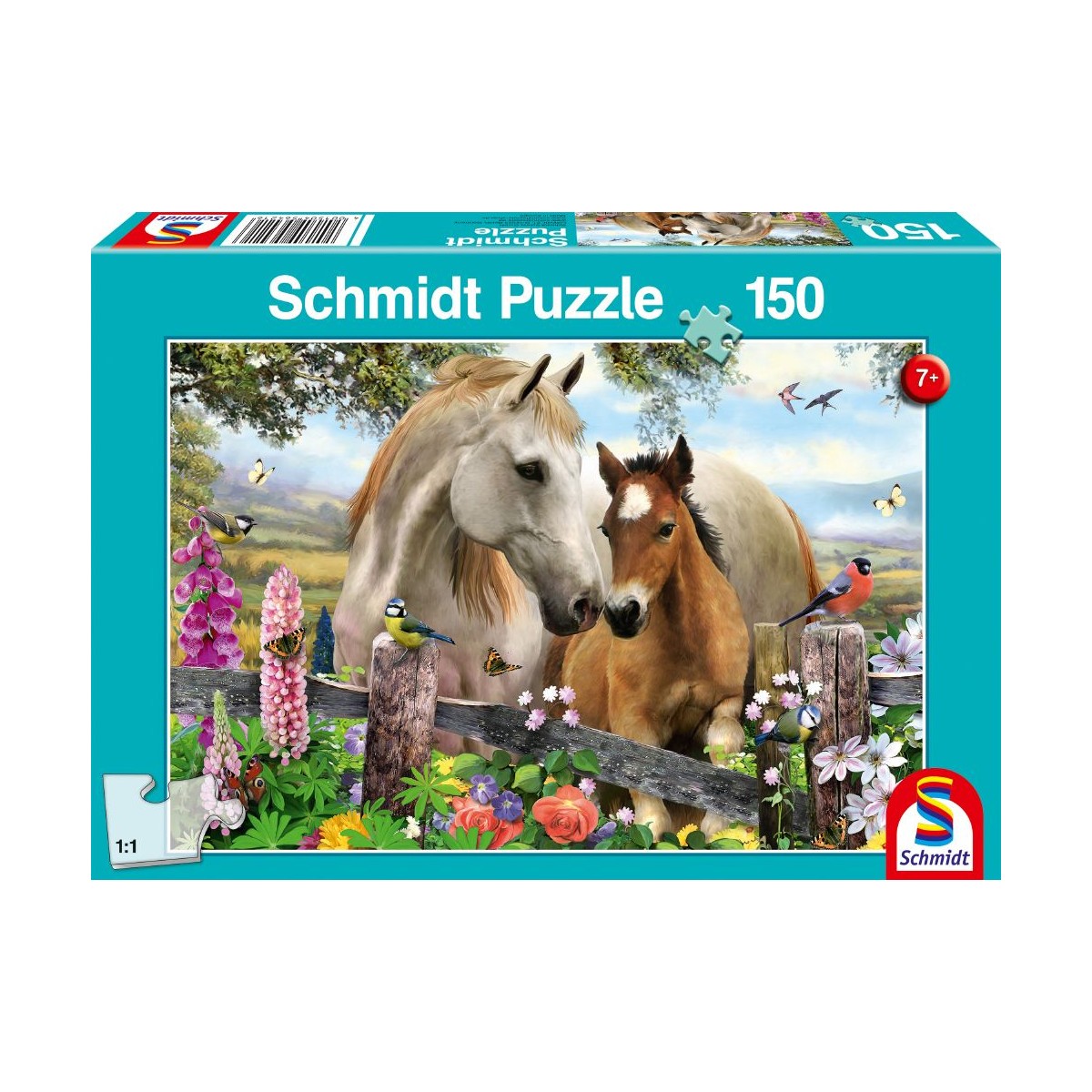 Schmidt Spiele - Puzzle - Stute und Fohlen, 150 Teile