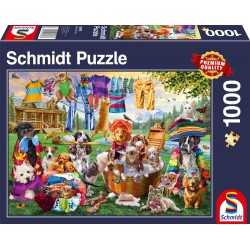 Schmidt Spiele - Puzzle - Verrückter Haustiergarten