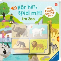 Ravensburger - Hör hin, spiel mit! Mein Puzzle-Soundbuch: Im Zoo
