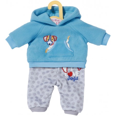 Dolly Moda Sport-Outfit Blau, 43cm