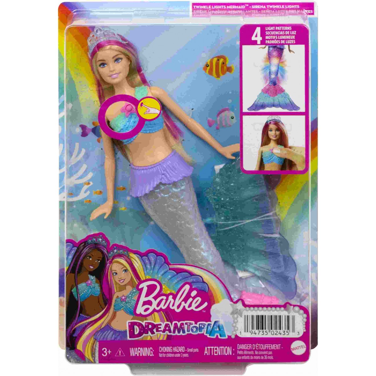 Malibu Zauberlicht Puppe Barbie Meerjungfrau