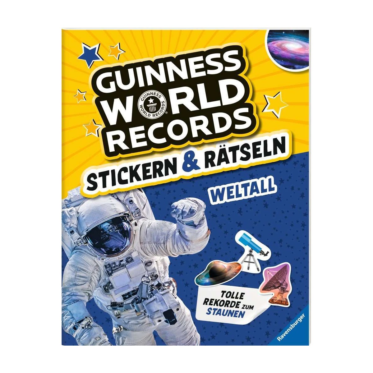 Ravensburger - Guinness World Records: Stickern & Rätseln - Weltall