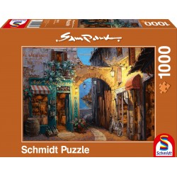 Schmidt Spiele - Puzzle - Gässchen am Comer See, 1000 Teile