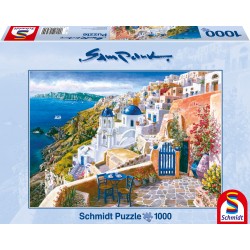 Schmidt Spiele - Puzzle - Blick von Santorin, 1000 Teile