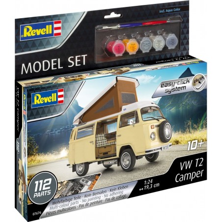 Revell - Model Set VW T2 Camper easy-click-system Revell - Model Set VW T2 Camper easy-click-system