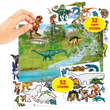 Depesche - Dino World - mit Puffy Stickern