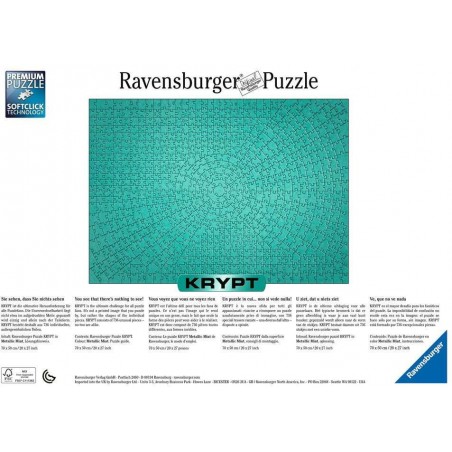 Ravensburger - Krypt Metallic Mint, 736 Teile