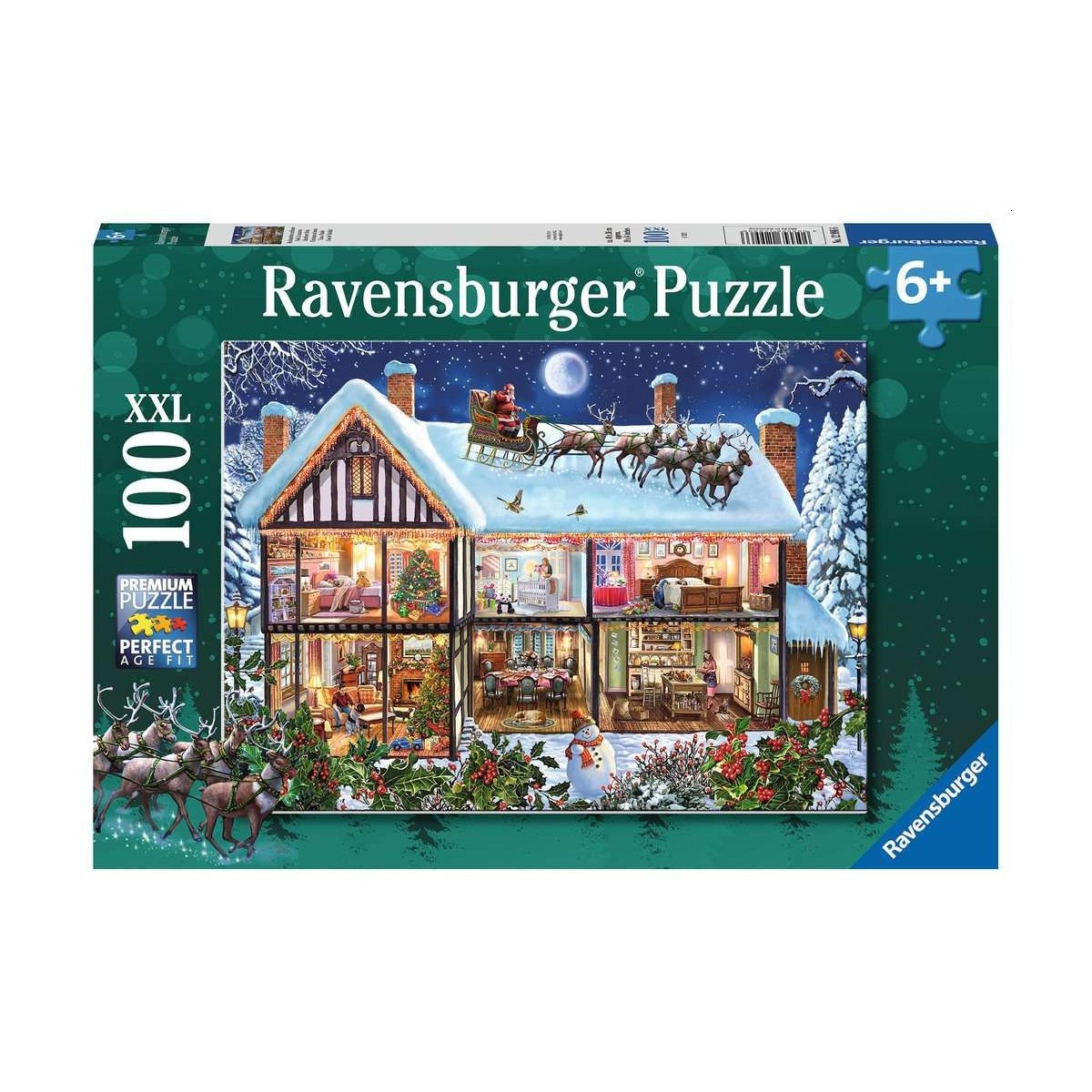 Ravensburger - Weihnachten zu Hause, 100 Teile