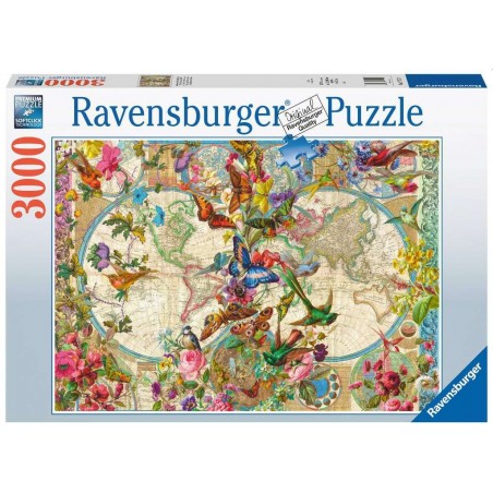 Ravensburger - Weltkarte mit Schmetterlingen