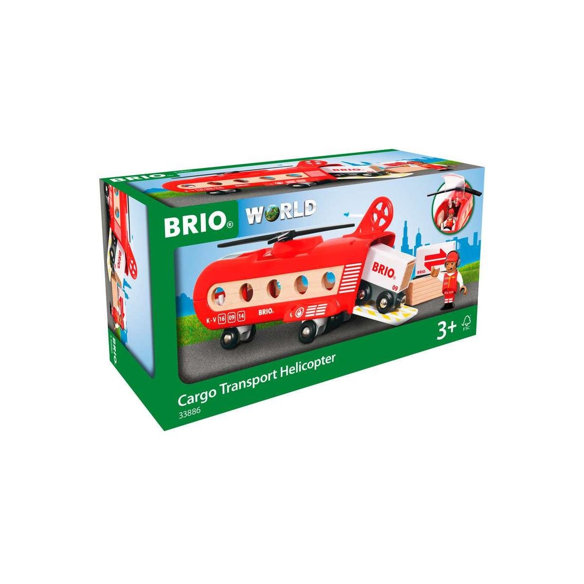 BRIO - Eisenbahn-Transporthubschrauber