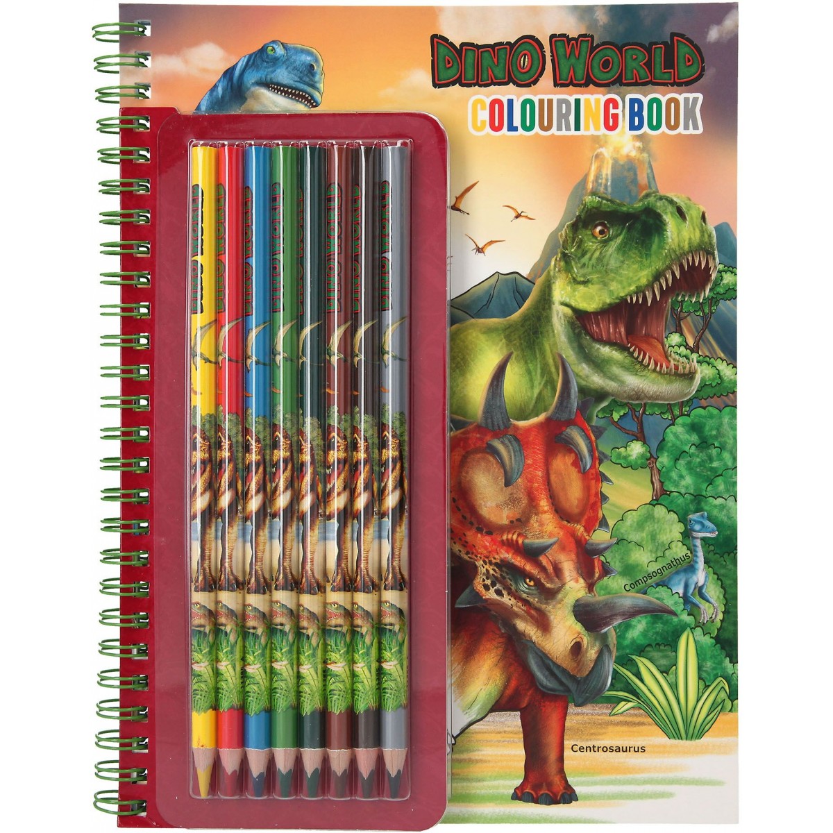 Depesche - Dino World - Malbuch mit Buntstiften